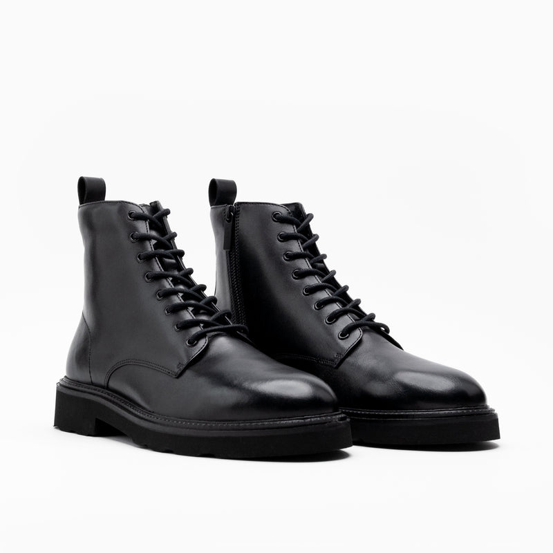 Max Lace Boot | Black | Walk London | Official Site