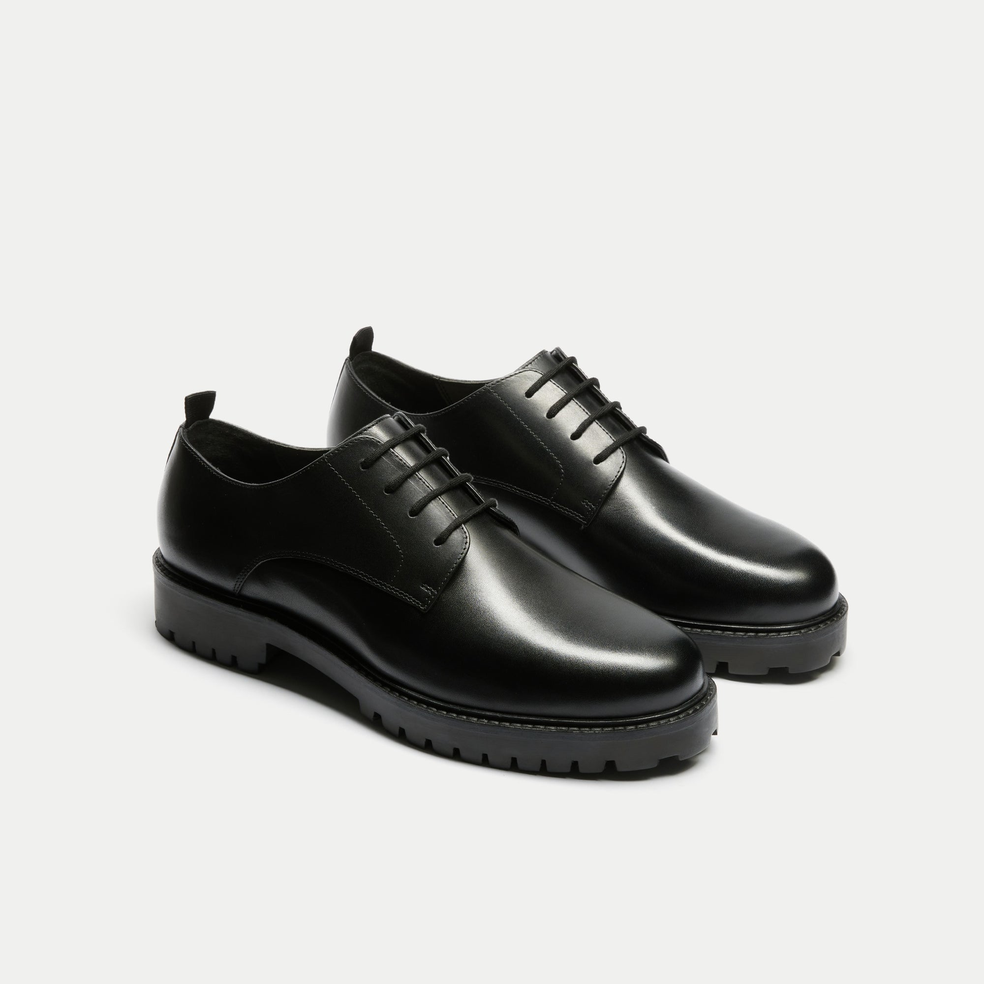 Walk London Sean Derby Shoe | Black | Official Site