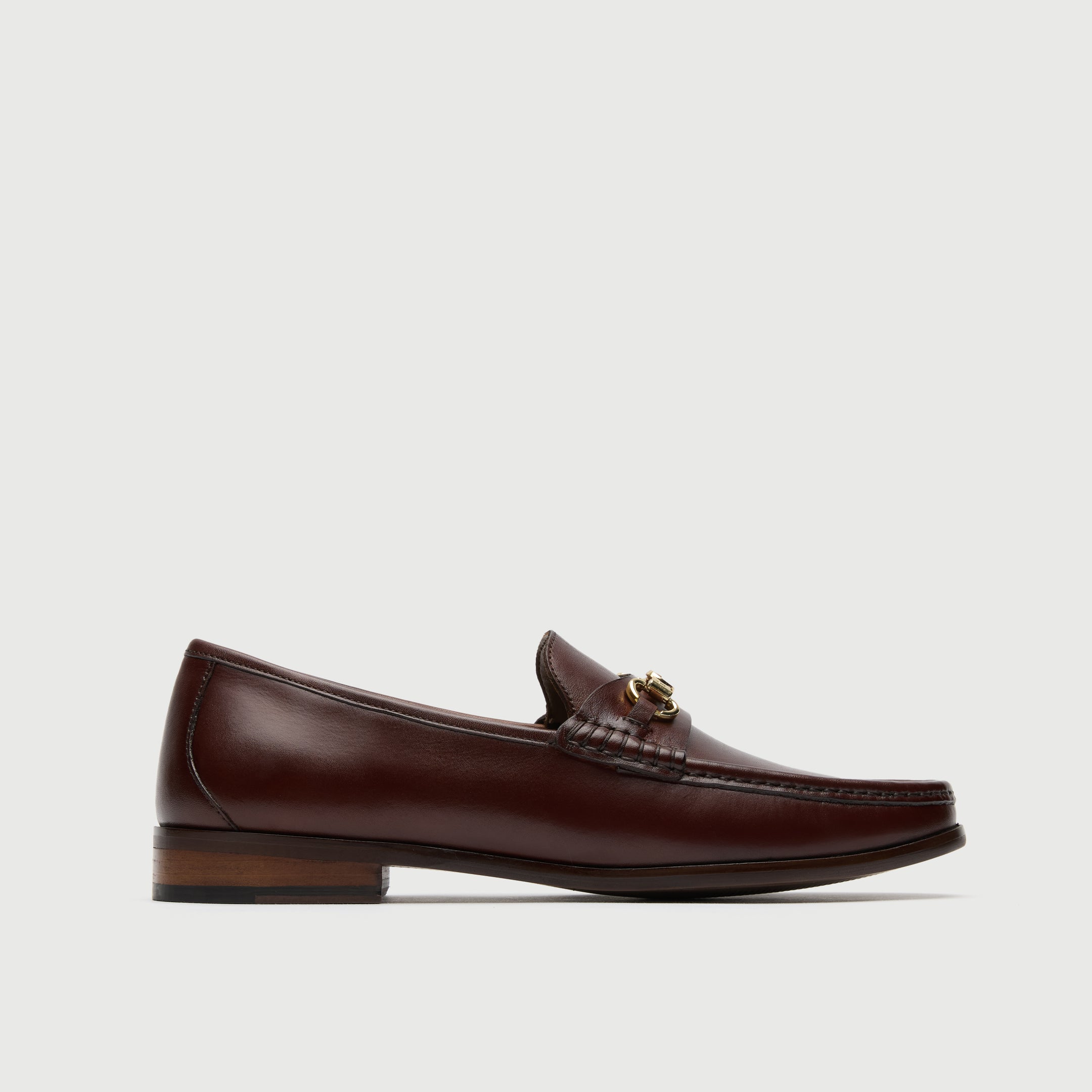 Walk London Mens Tino Trim Loafer in Brown Leather