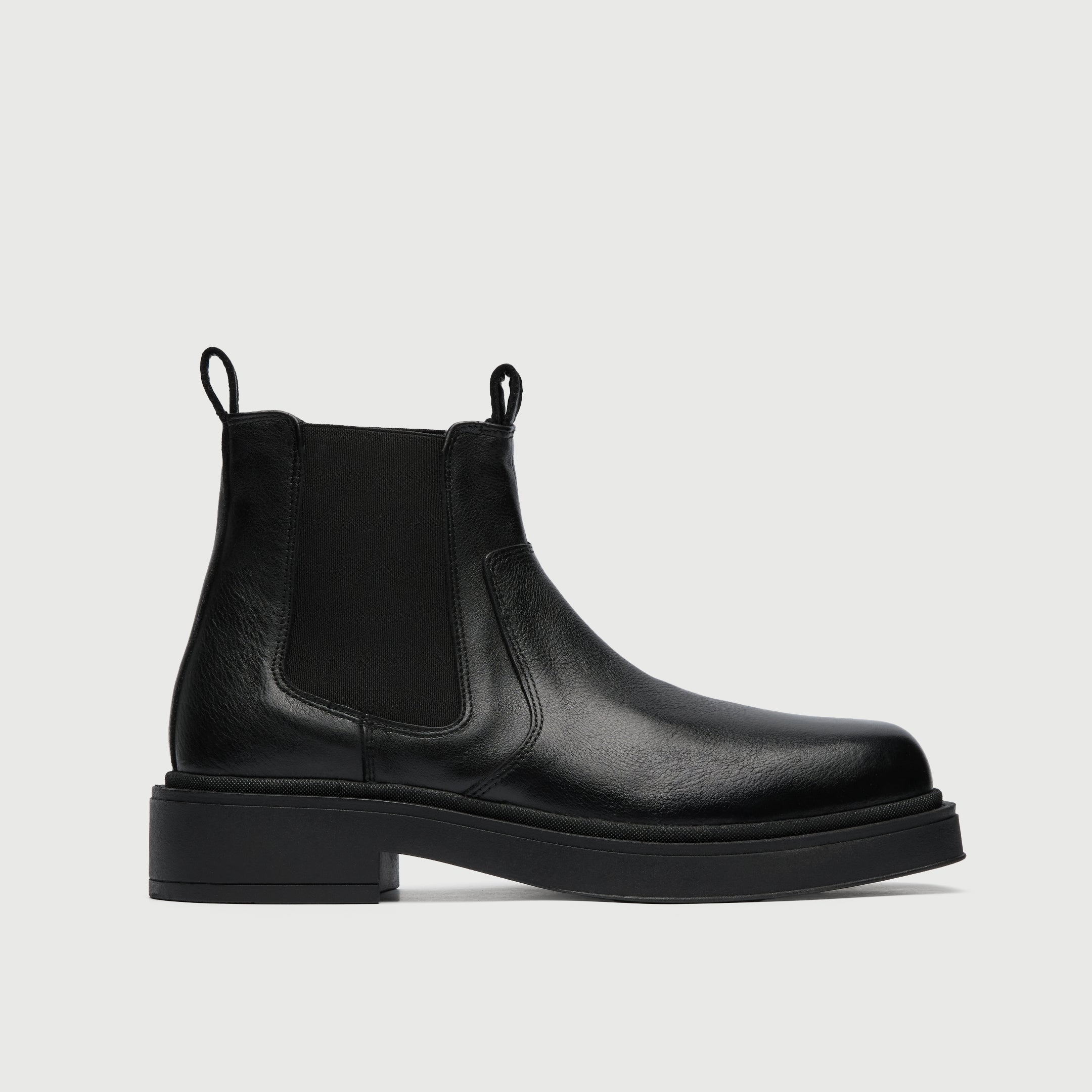 Walk London Mens Islington Chelsea Boot in Black Leather