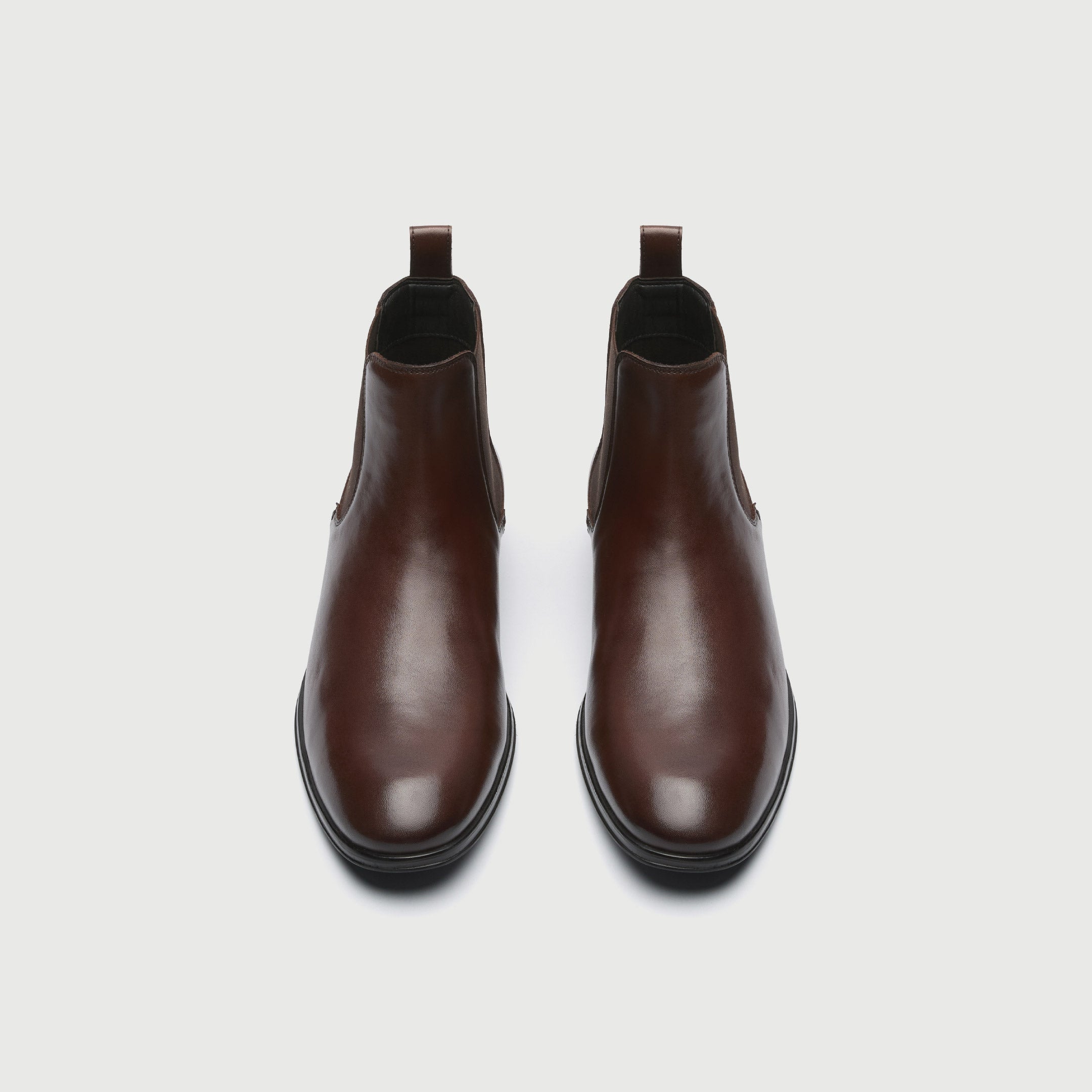 WALK London Mens Oscar Chelsea Boot in Brown Leather