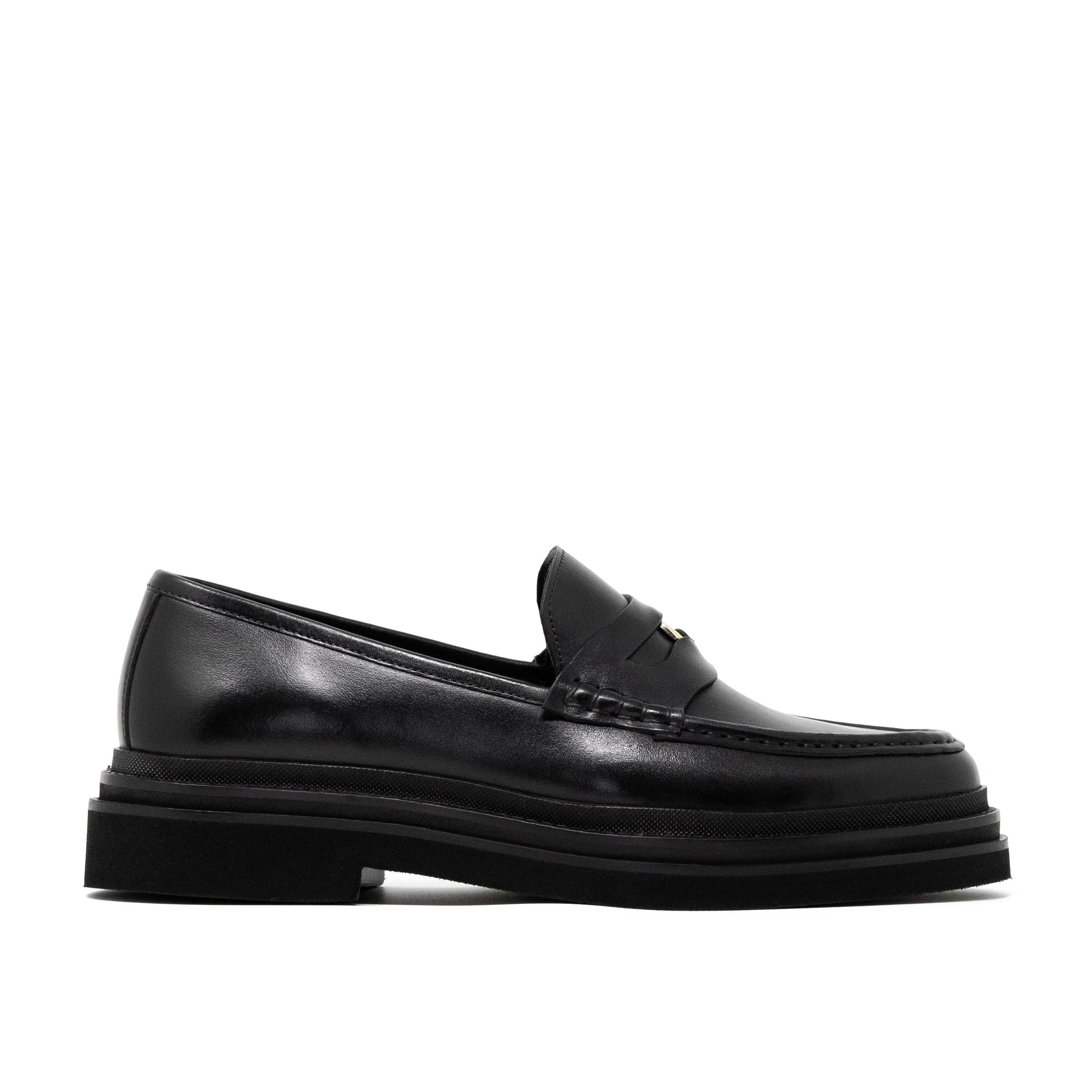 Walk London Brooklyn Penny Loafer | Black | Official Site