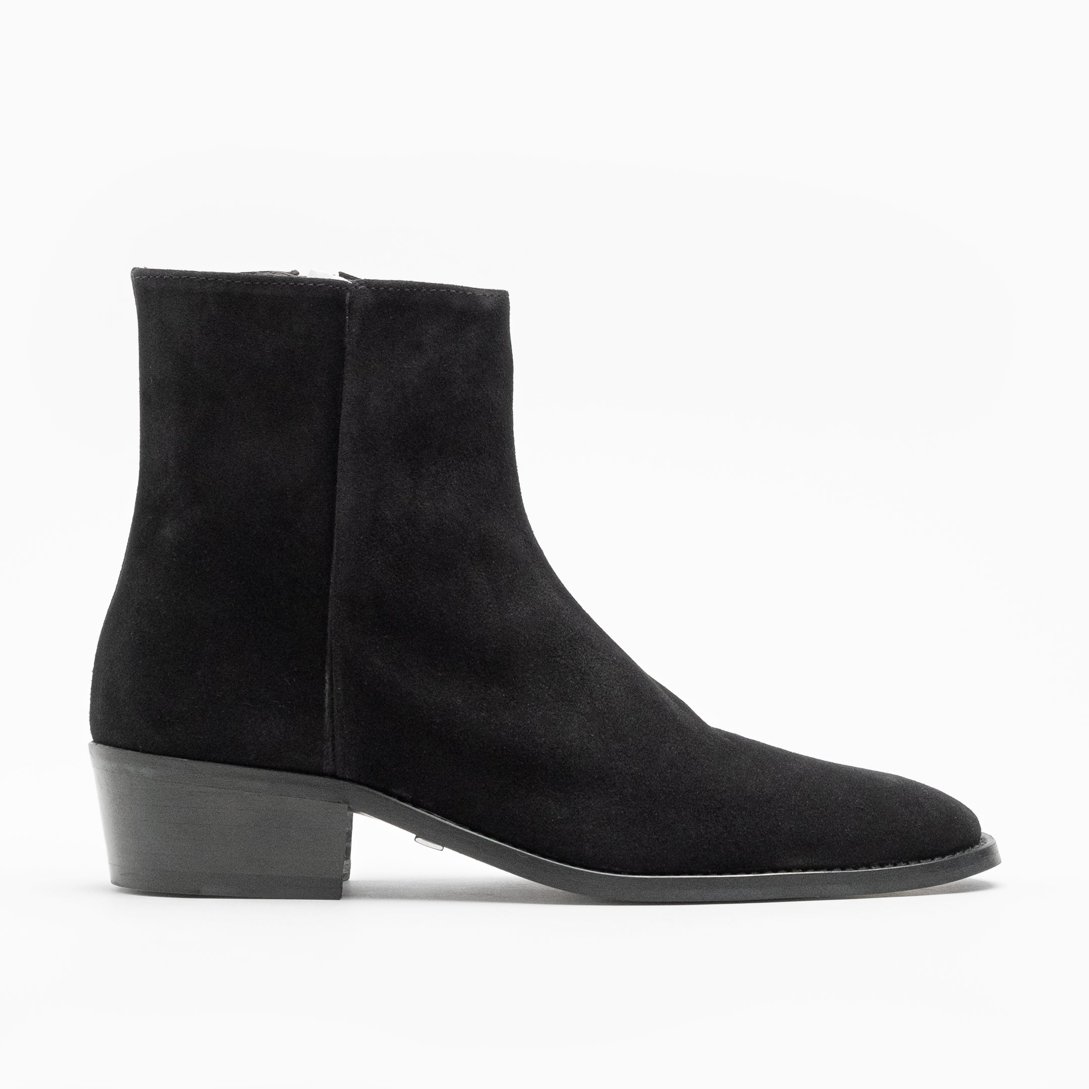 Suede cuban heel on sale boots