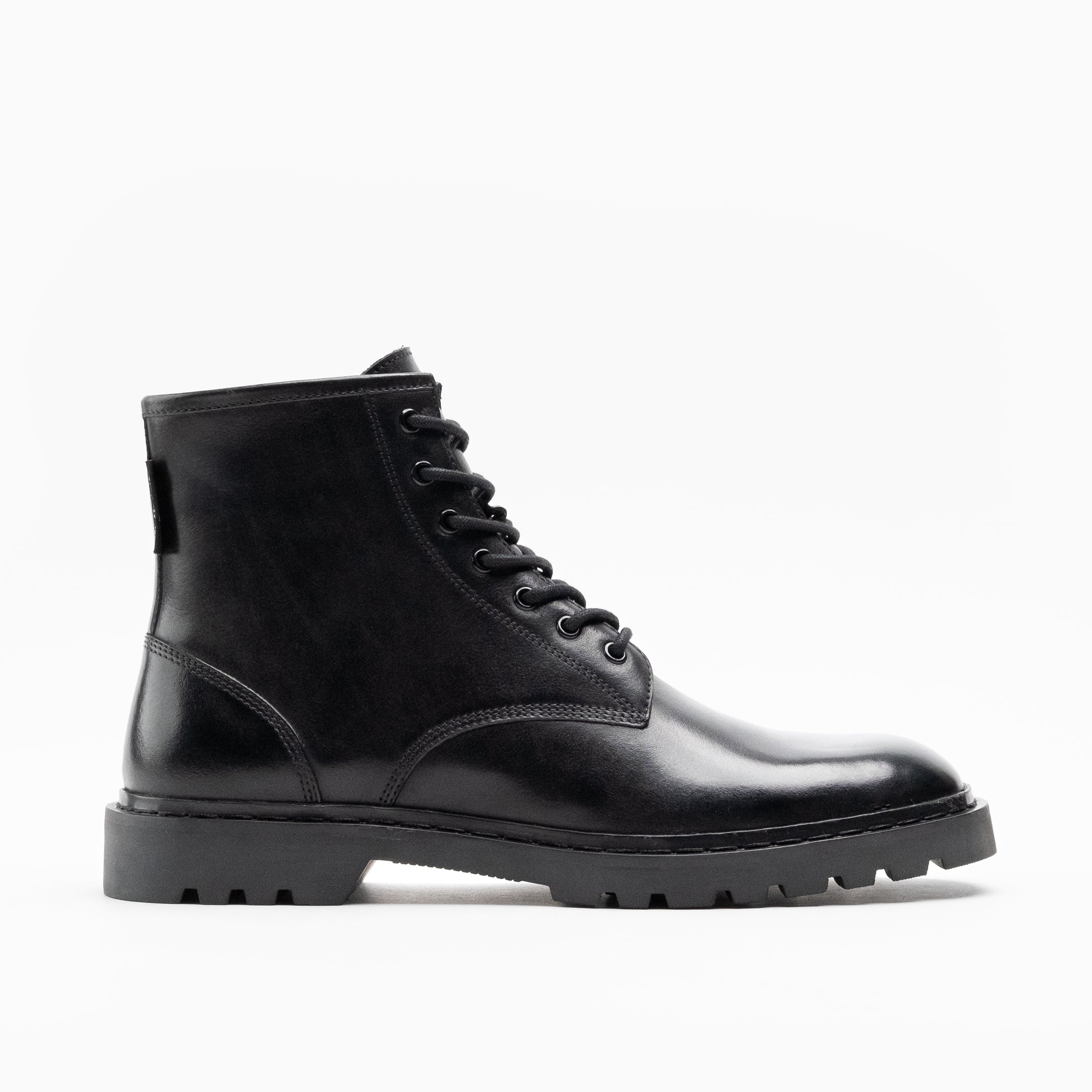 Walk London Milano Lace Up Boot | Black | Official Site