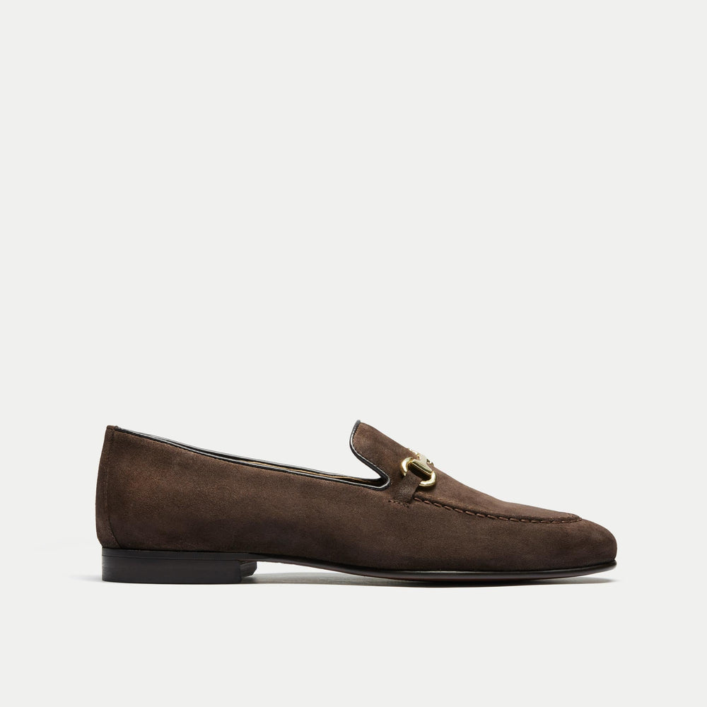 Walk London Trent Trim Loafer - Brown Suede - Official Site